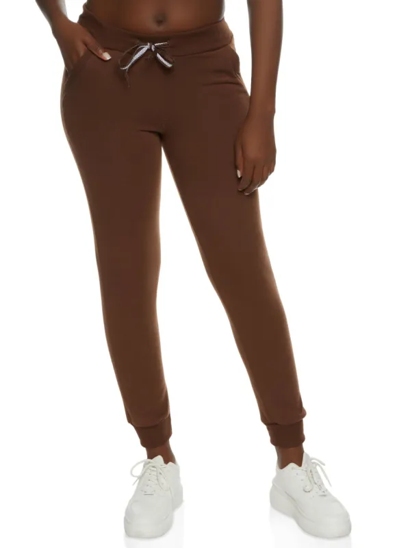 Fleece Pocket Drawstring Joggers sold by Rainbow