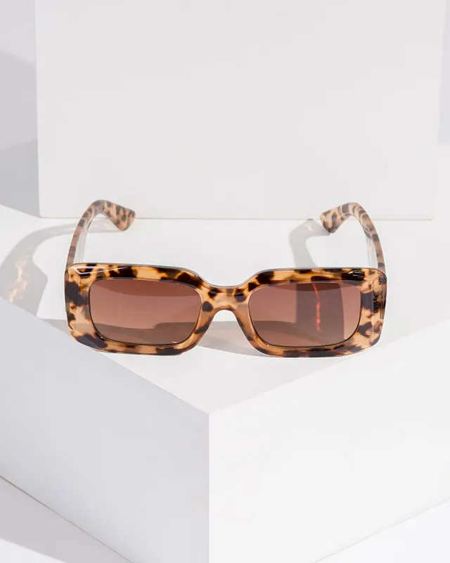 Brown Tortoiseshell Square Sunglasses sold by Collete Hayman