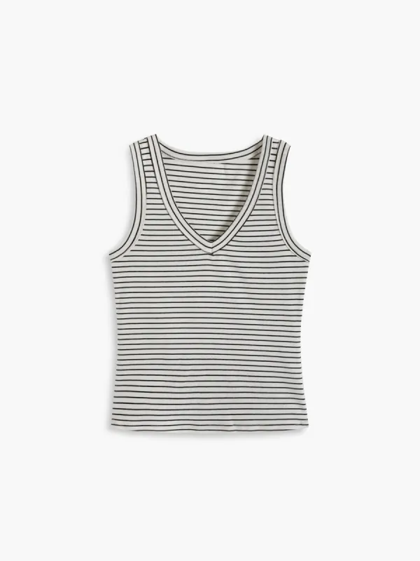 Everyday Stripe Tank Top sold by COMMENSE