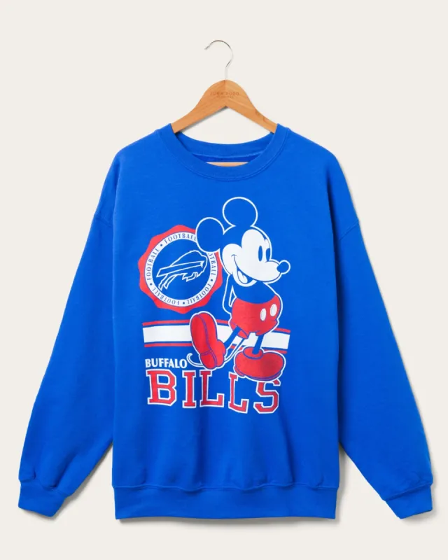 Buffalo Bills Mickey Crew Fleece sold by Junk Food Clothing