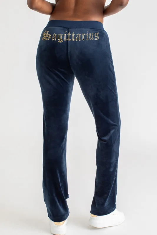 Sagittarius Customizable Big Bling Velour Track Pants sold by Juicy Couture