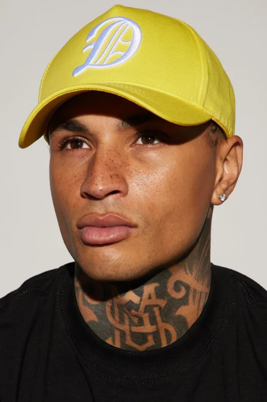 Detroit Snapback Hat - Yellow sold by Fashion Nova