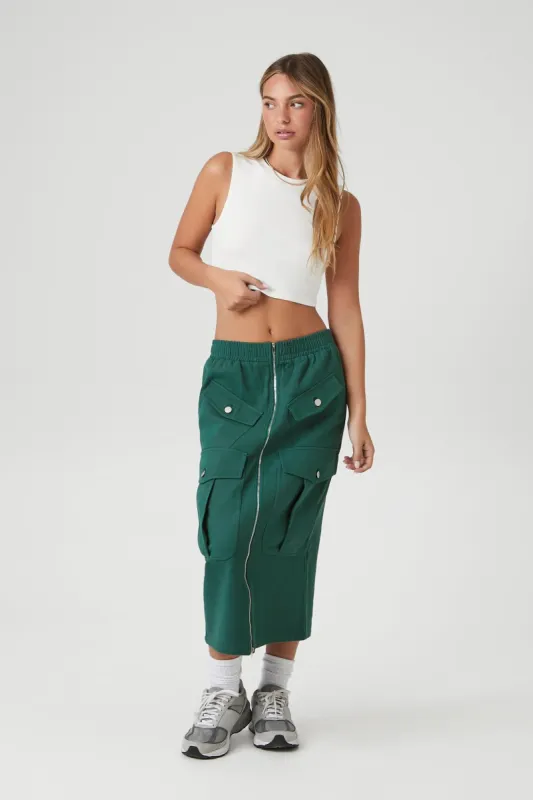 Jupe midi cargo avec fermeture à glissière sold by Urban Planet