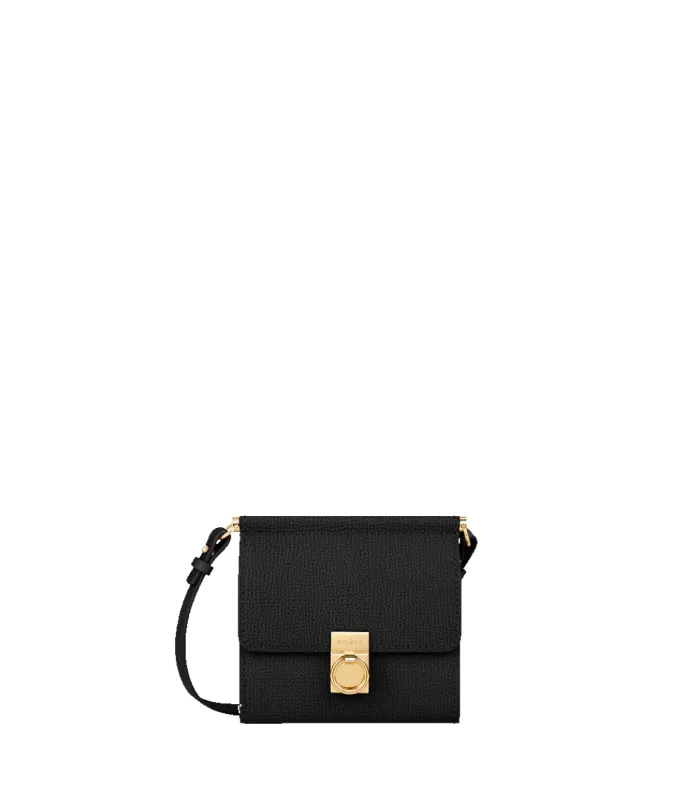 Numéro Sept Crossbody Wallet - Textured Black sold by Polene