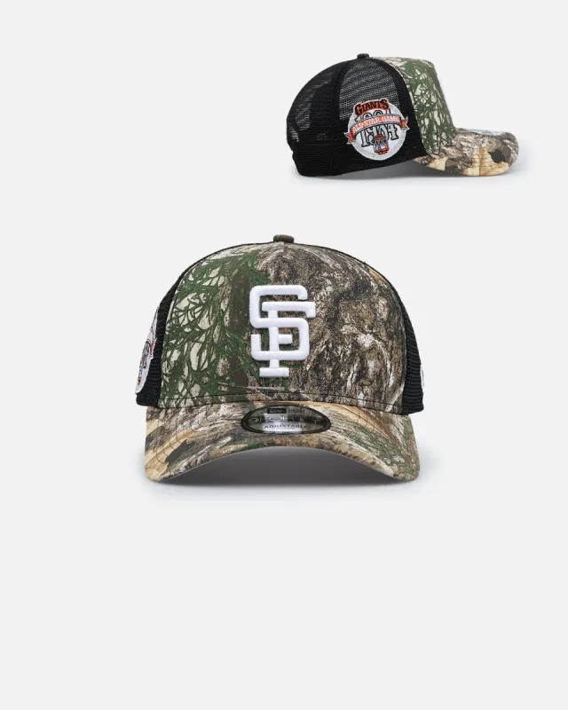 New Era San Francisco Giants 'Real Tree' 9FORTY A-Frame Trucker Snapback Realtree Edge sold by Culture Kings