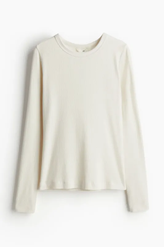 H&M - Ribbed top - White sold by H&M