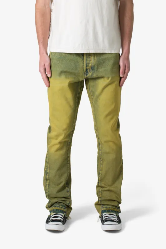 B540 Flare Denim - Olive sold by MNML