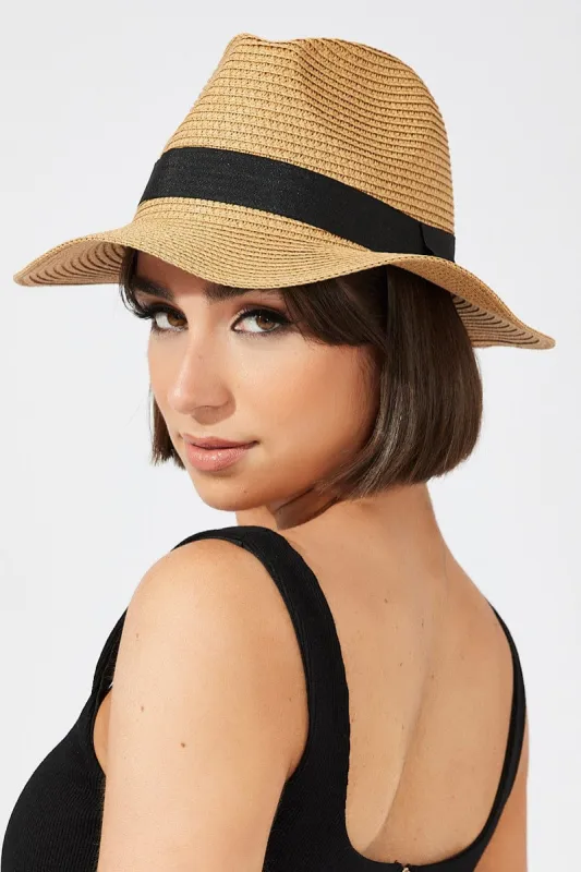 Beige Straw Hat sold by Ally Fashion