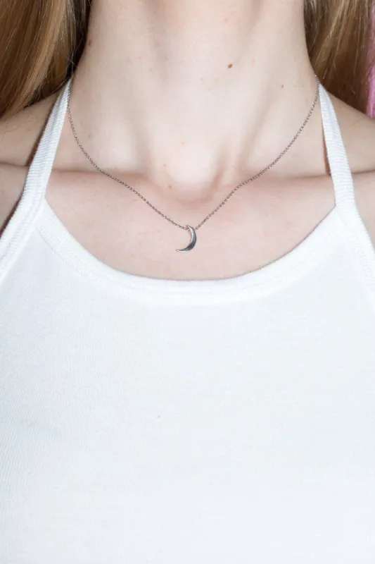 Crescent Moon Necklace sold by Brandy Melville