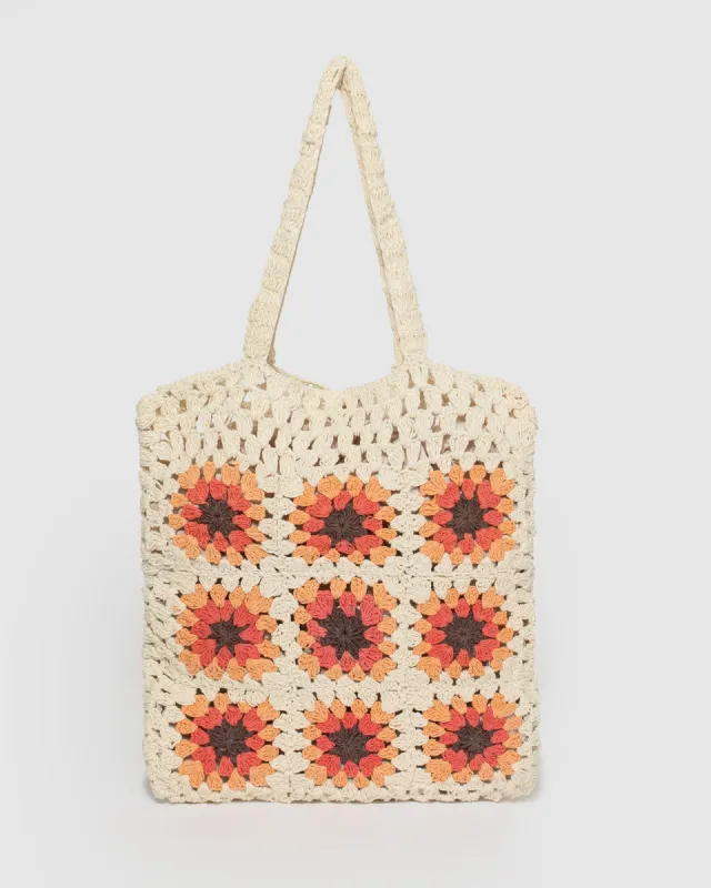 Natural Crochet Tote Bag sold by Collete Hayman