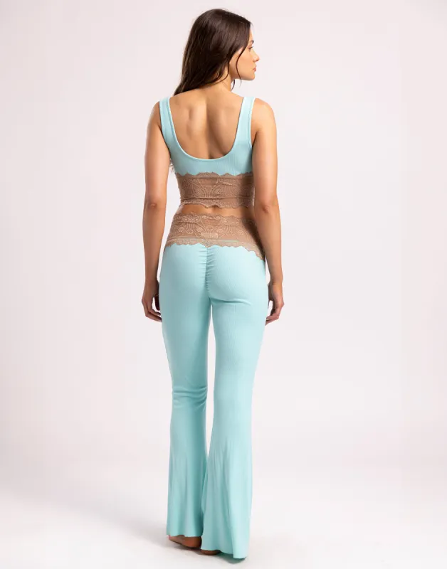 Anise Pant - Aqua sold by Beach Bunny