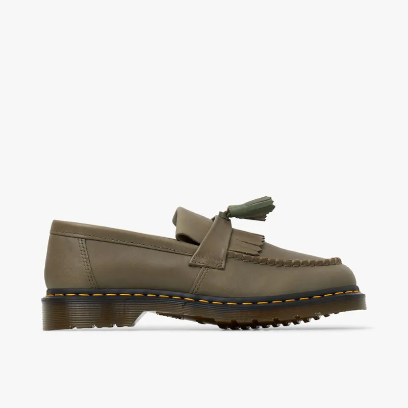 Dr. Martens Adrian Tassel Loafer / Olive Carrara Leather sold by Livestock