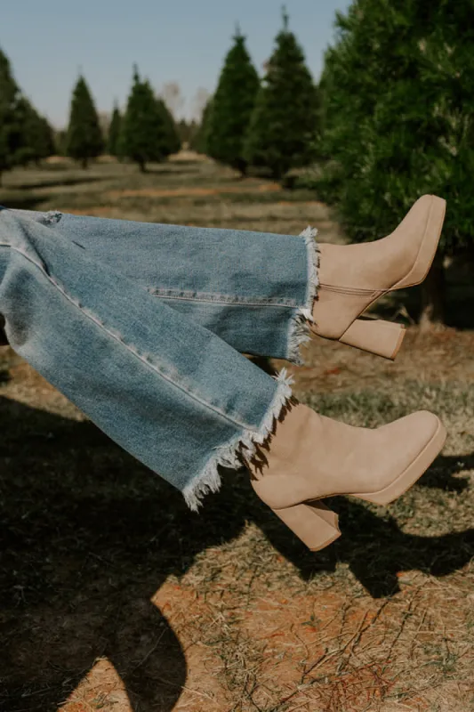 The Alondra Faux Nubuck Boot In Taupe sold by Impressions