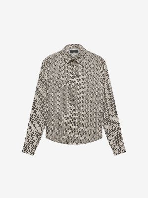 AMIRI ALL OVER LONG SLEEVE SHIRT - BLACK / WHITE sold by AMIRI