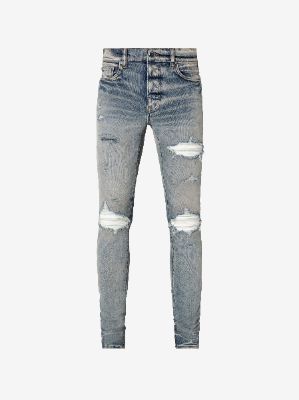 MX1 / LEATHER - CLAY INDIGO / WHITE sold by AMIRI