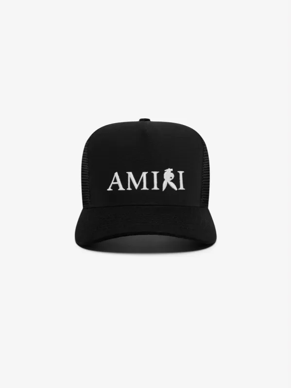 AMIRI REVERSE PLAYBOY BUNNY HAT - BLACK / WHITE sold by AMIRI