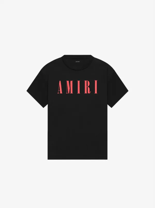 AMIRI CORE LOGO TEE - BLACK / RED sold by AMIRI