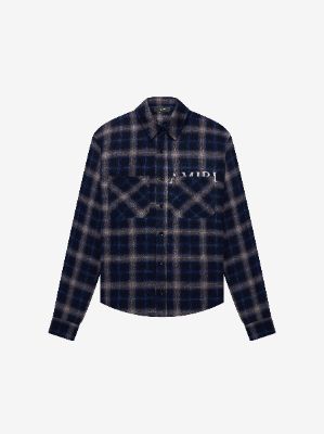 AMIRI CHERUB FLANNEL - NAVY sold by AMIRI