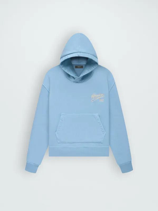 WOMEN - AMIRI 22 HOODIE - BABY BLUE sold by AMIRI