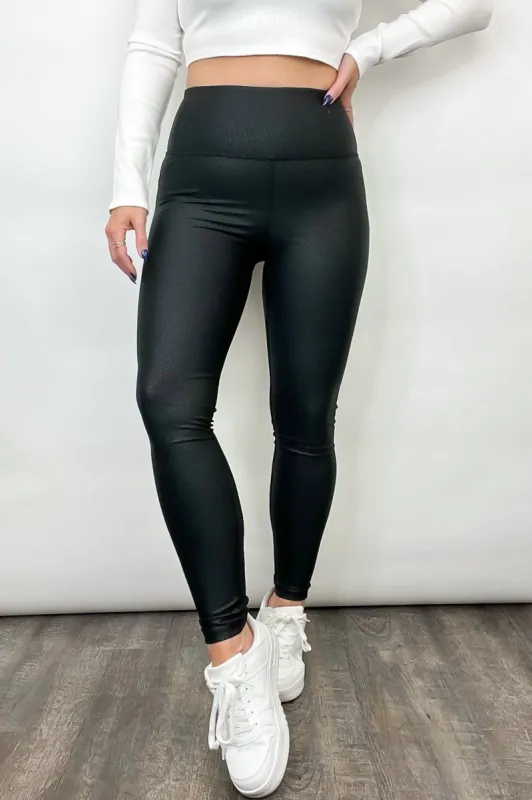 Sleek and Chic Pebble Faux Leather Leggings - FINAL SALE sold by Madison + Mallory