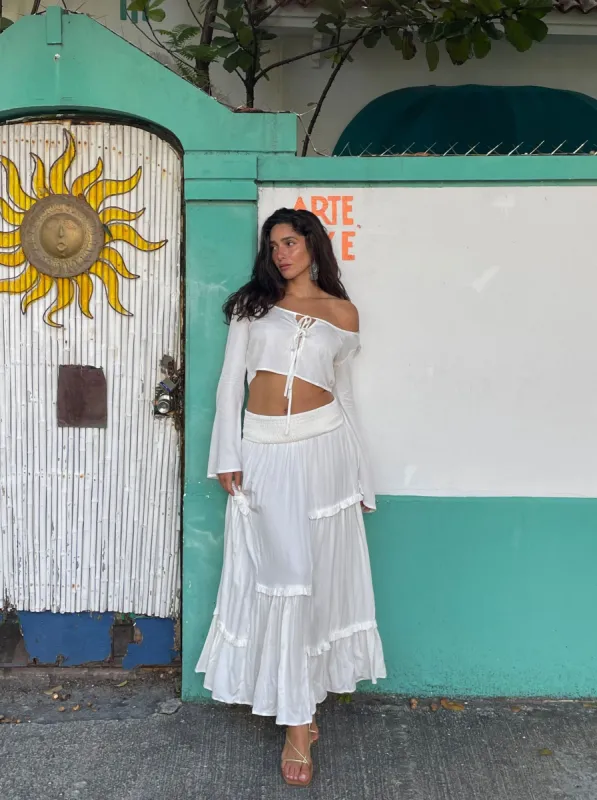 The Gemma Skirt - White sold by Vanessa Mooney