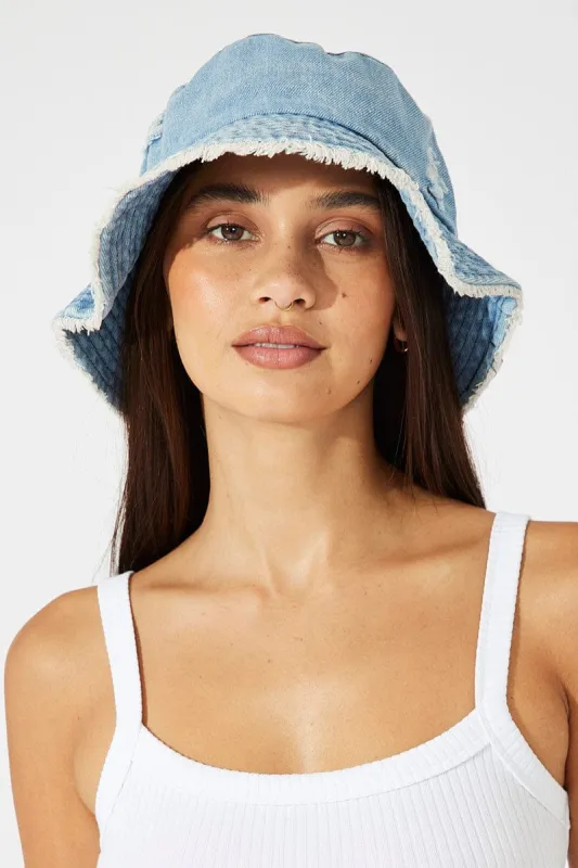 Blue Bucket Hat sold by Ally Fashion