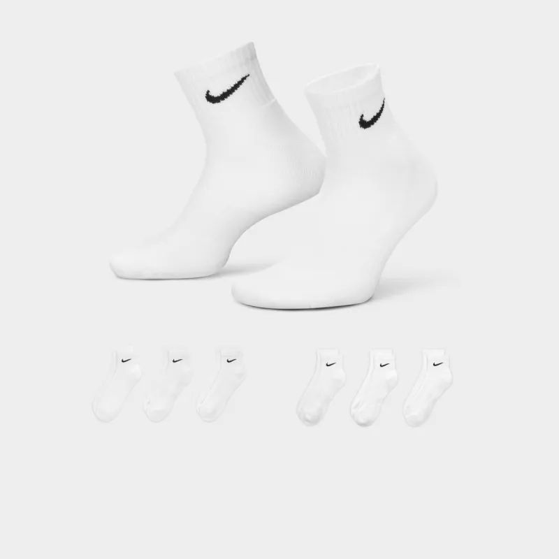 Nike Everyday Cushioned Ankle Socks White / Black sold by JD Sports