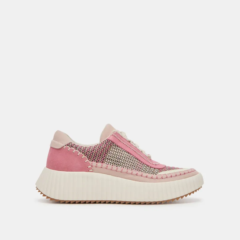 DOLEN SNEAKERS PINK MULTI WOVEN sold by Dolce Vita