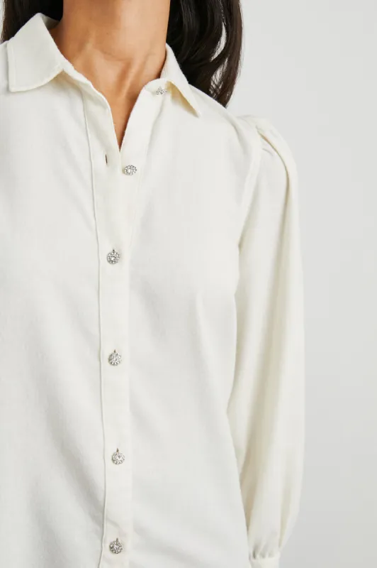 ANGELICA SHIRT - WINTER WHITE sold by Rails