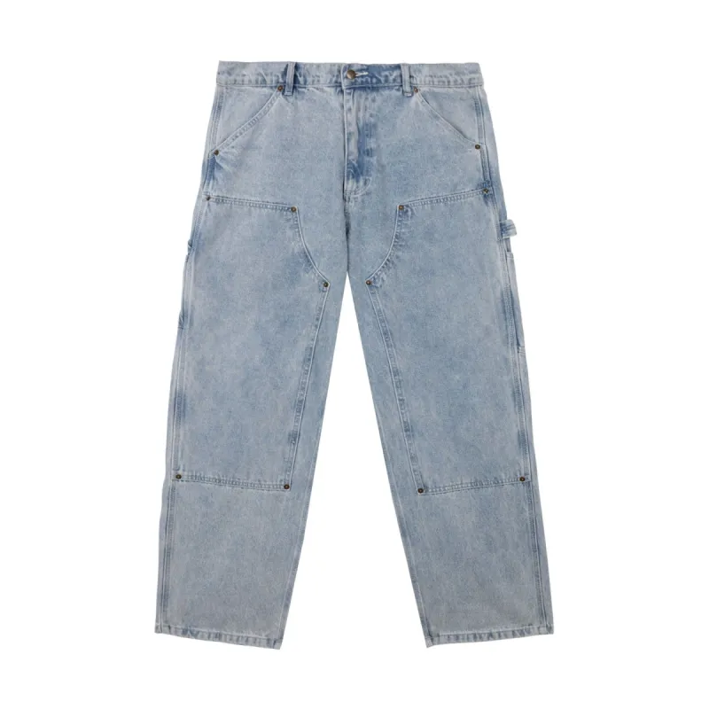CONTRAST STITCH DOUBLE KNEE PANT by GOLF WANG | Parallel