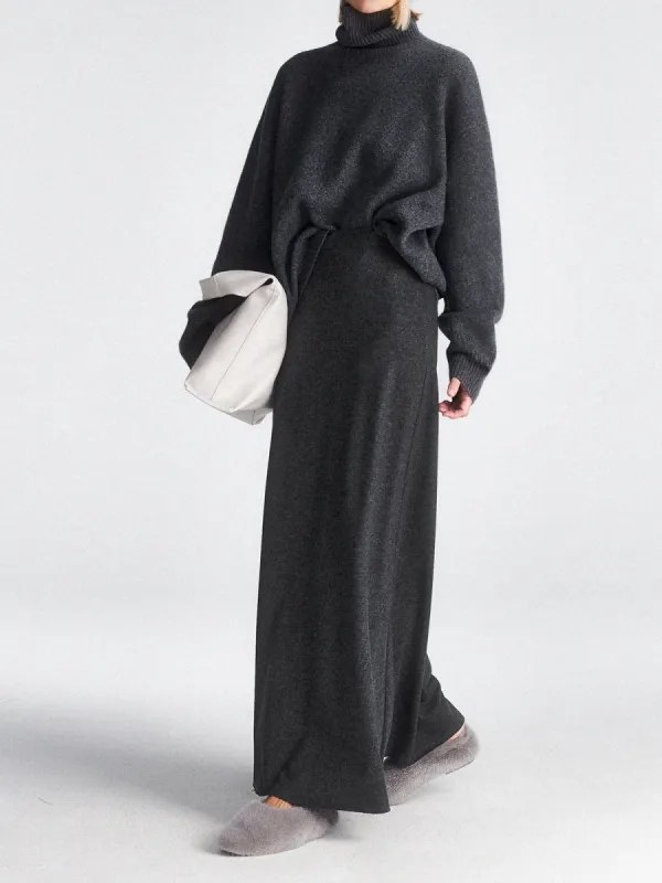 High Waist Flowy Maxi Skirt sold by COMMENSE