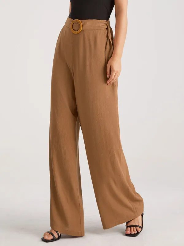 Belted High Waisted Trousers sold by COMMENSE