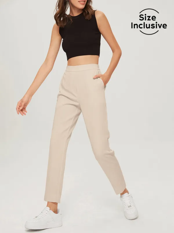 Everyday Cropped Slim Trousers sold by COMMENSE