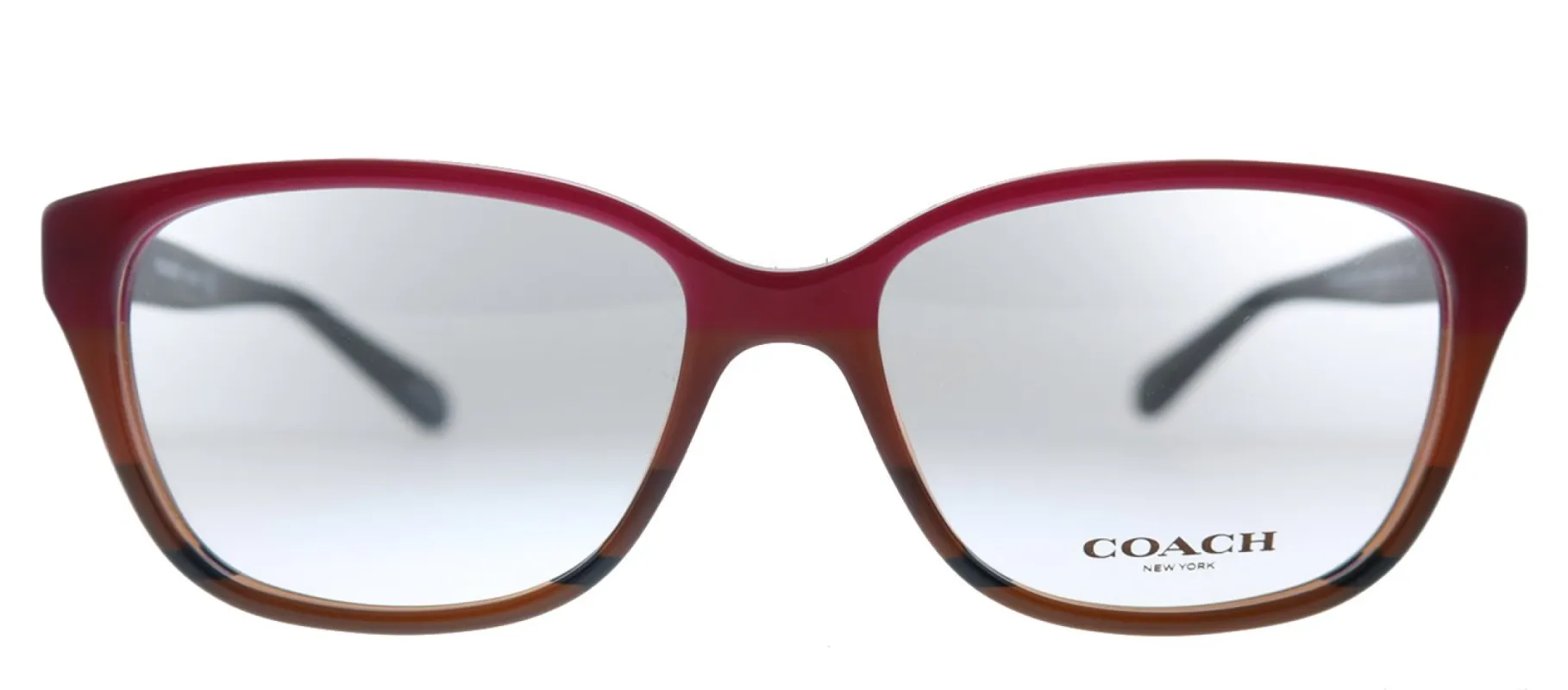 Coach HC 6103 5445 Square Plastic Burgundy Eyeglasses with Demo Lens sold by Gaffos