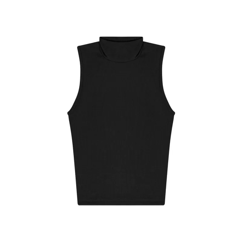 WOMENS MOCK NECK RIB TANK sold by Talentless