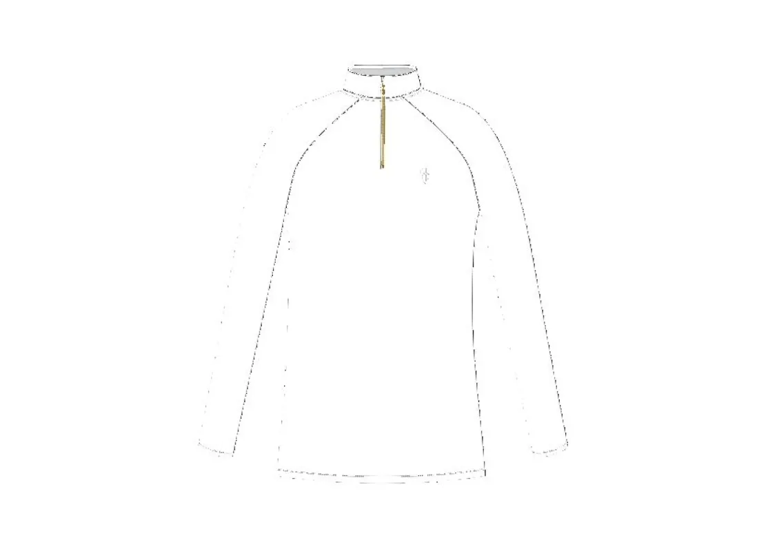 Father Sons Long Sleeve White / Gold Half Zip Gym Top - FSH889 sold by Father Sons