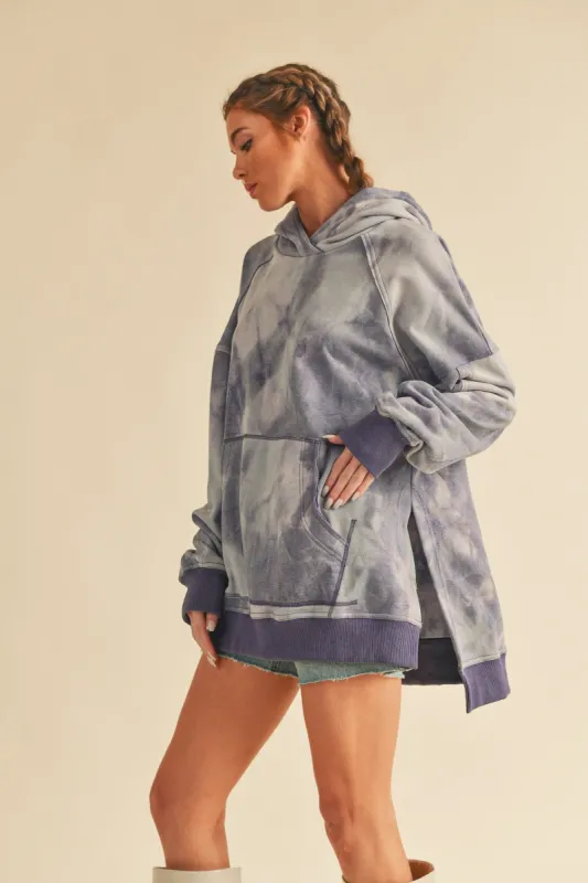 Lilac Tie Dye Hoodie sold by Pinkblush