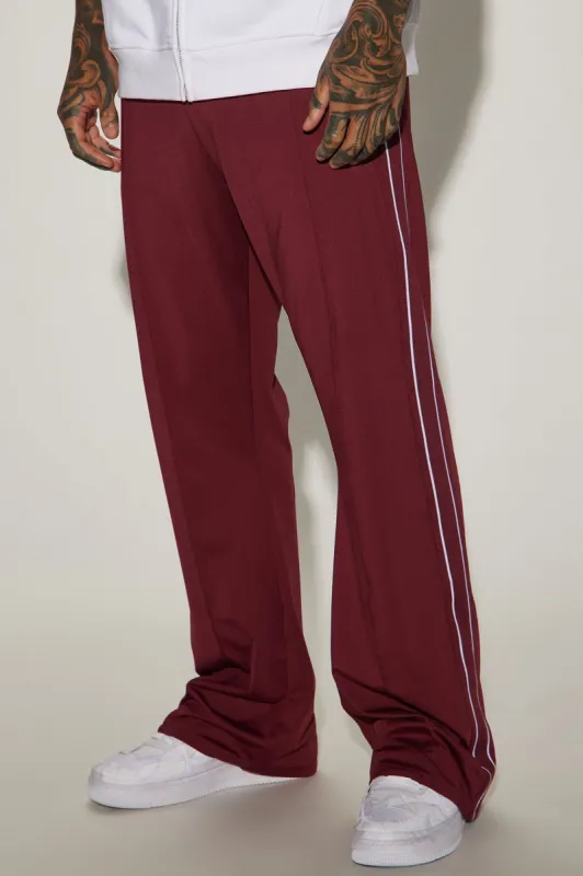 Almost Famous Flare Sweatpant - Burgundy sold by Fashion Nova
