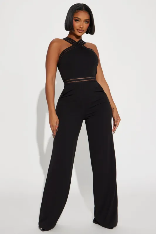 Always In Style Jumpsuit  - Black sold by Fashion Nova