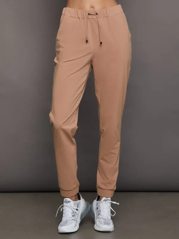 WARM UP TROUSERS - ALMOND sold by Carbon38