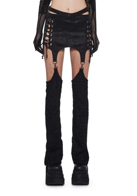 Fader Skirt With Leg Warmers sold by Dolls Kill