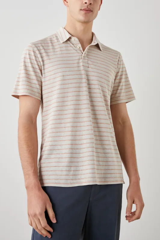 NAPOLI POLO SHIRT - TOULOUSE SUNSET STRIPE sold by Rails