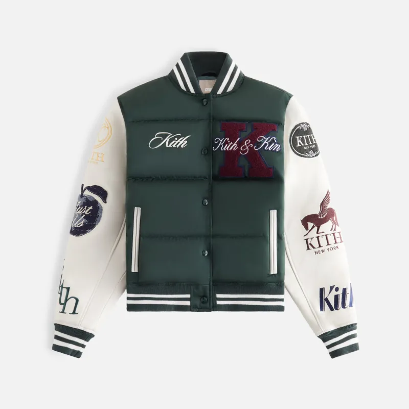 Kith Women Arlan Puffer Varsity Jacket - Stadium sold by Kith