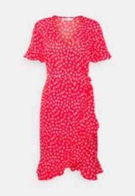 ONLOLIVIA WRAP DRESS - Vestito estivo - mars red sold by Zalando