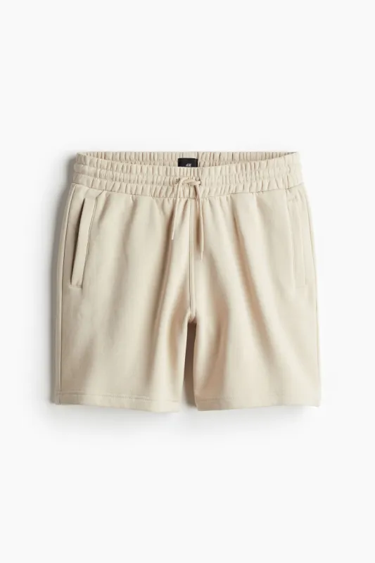 H & M - Regular Fit Sweatshorts - Beige sold by H&M