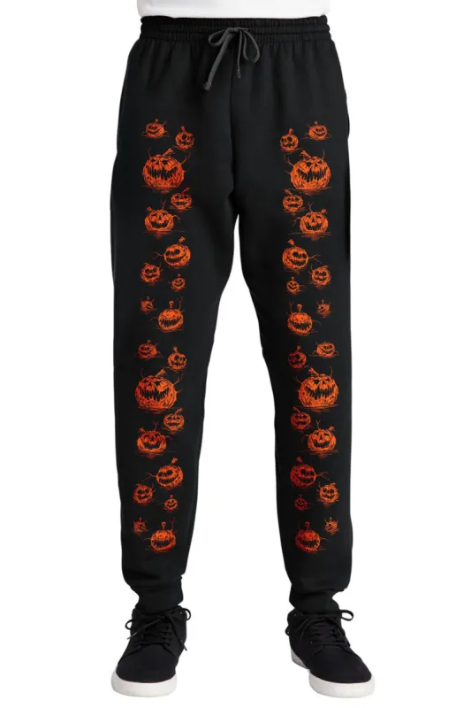 Possessed Pumpkin Patch Joggers [Unisex] sold by Vampire Freaks