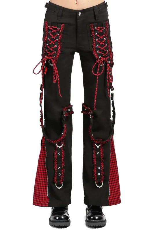 Tripp NYC Bo Peep Dark Street Pants [BLACK/RED] sold by Vampire Freaks