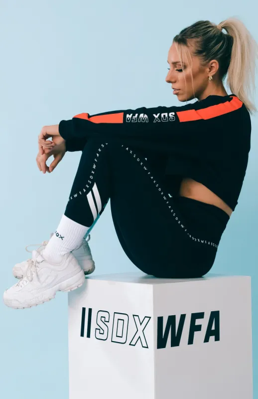 Cutaway Cropped Sweater Black sold by White Fox Boutique