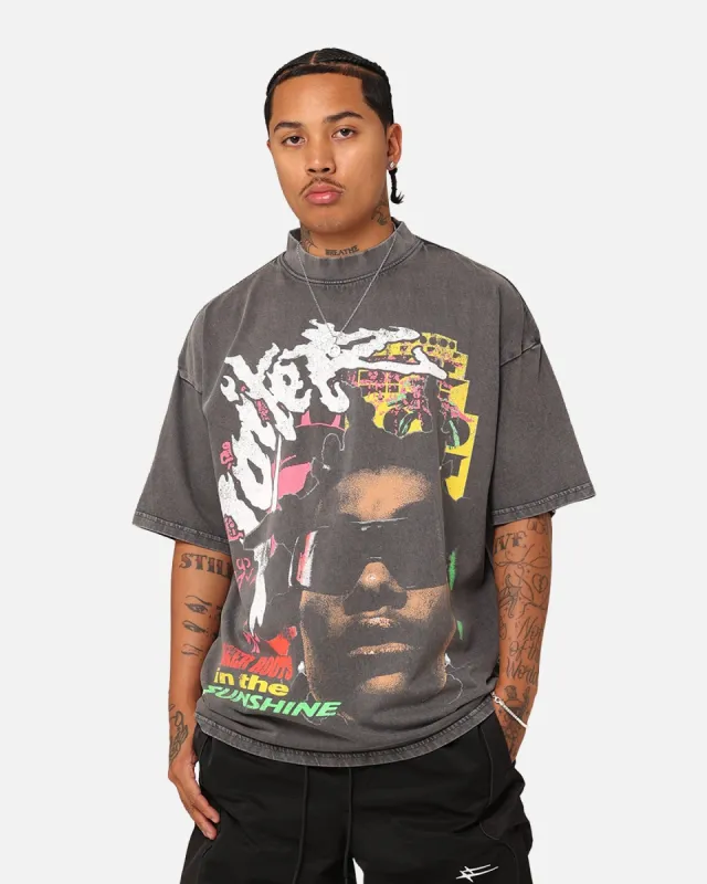 Loiter Summer Roots Oversized T-Shirt Charcoal Grey | Parallel