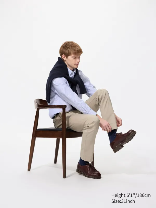 Uniqlo - Slim Fit Chino Trousers - Brown sold by Uniqlo